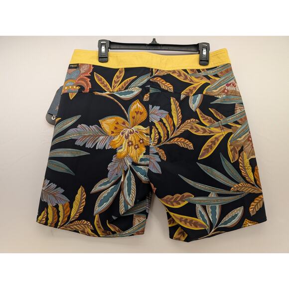 NWT Roark Roark Boatman 2.0 Boardshorts 17" in Baroque Black size 34 - Picture 6 of 7